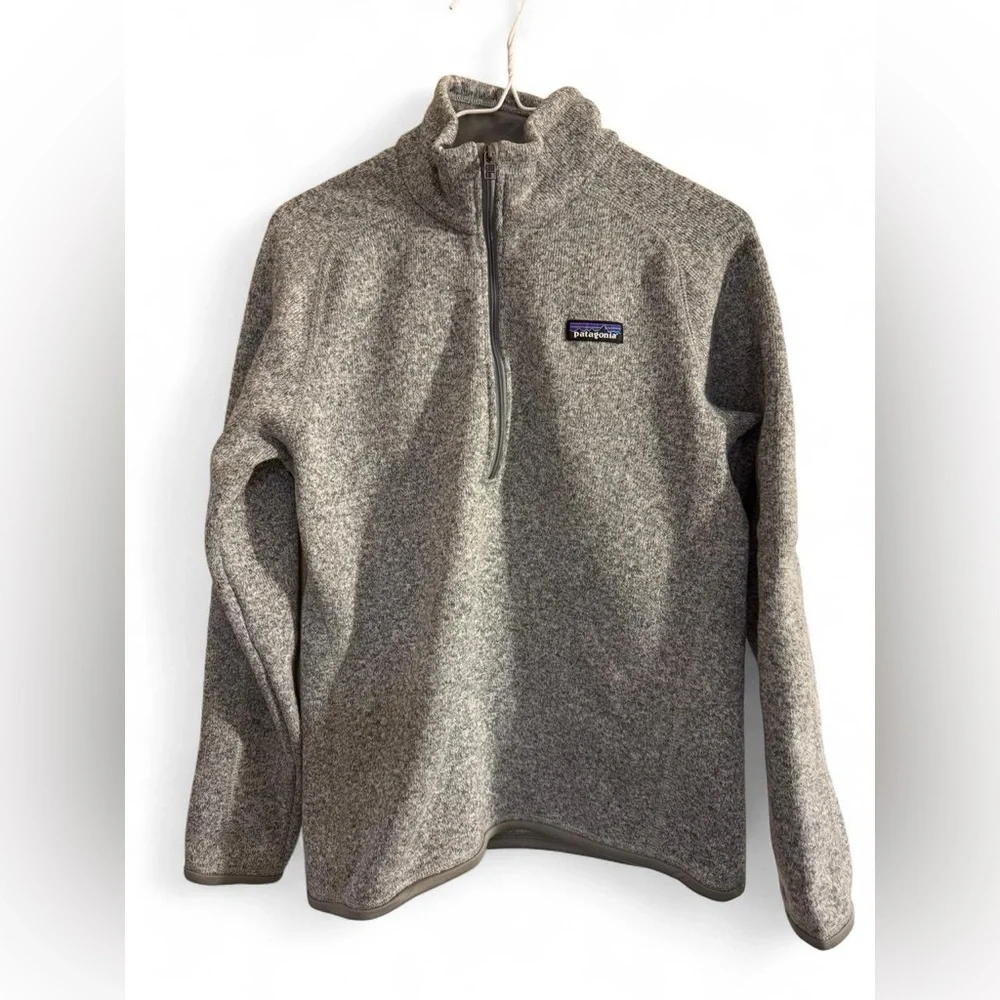 Patagonia Women’s Better Sweater 1/4 Zip Fleece Pullover - Birch White - Picture 3 of 11